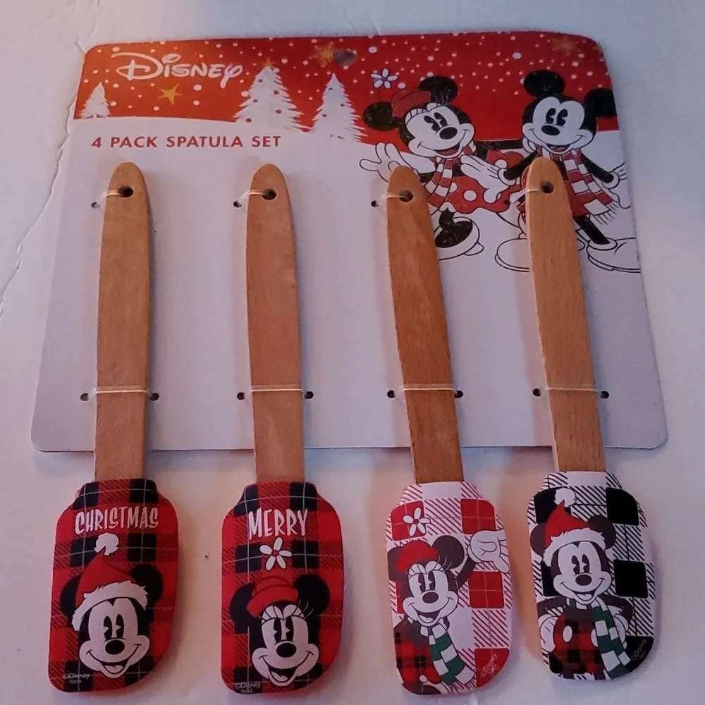 Disney Mickey Mouse Spatula 5 Set Christmas Gingerbread House Pot Holder